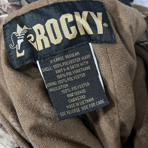 ProHunter Gear By Rocky Bibs Mens‎ XLarge Camo RealTree Hardwoods Thinsulate - Picture 13 of 16